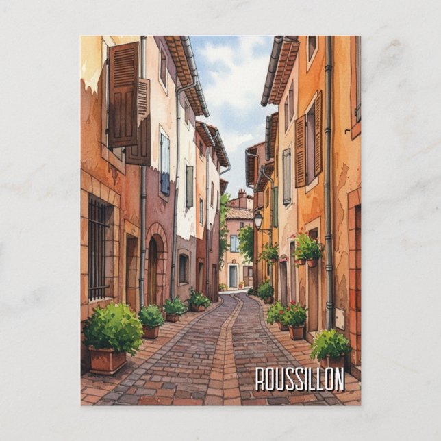 Carte Postale Voyage à Roussillon France (Devant)