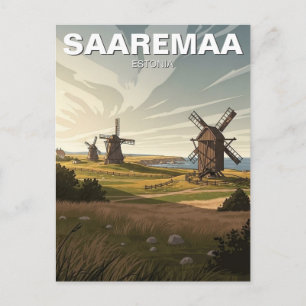 Carte Postale Voyage à Saaremaa en Estonie