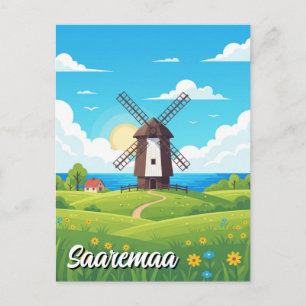 Carte Postale Voyage à Saaremaa en Estonie