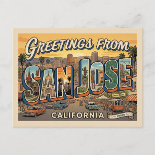 Carte Postale Voyage à San Jose Californie