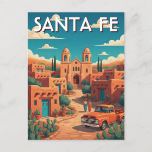 Carte Postale Voyage à Santa Fe au Nouveau-Mexique