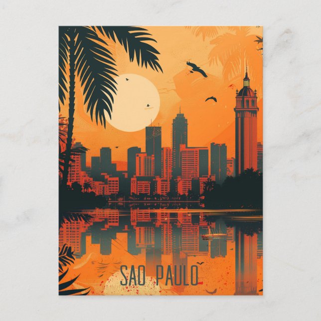 Carte Postale Voyage à Sao Paulo