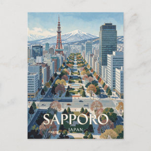 Carte Postale Voyage à Sapporo Japon Parc Odori