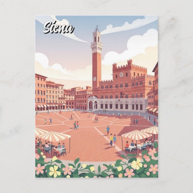 Carte Postale Voyage à Sienne Italie (Devant)