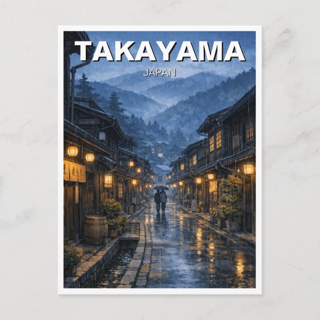 Carte Postale Voyage à Takayama au Japon (Devant)