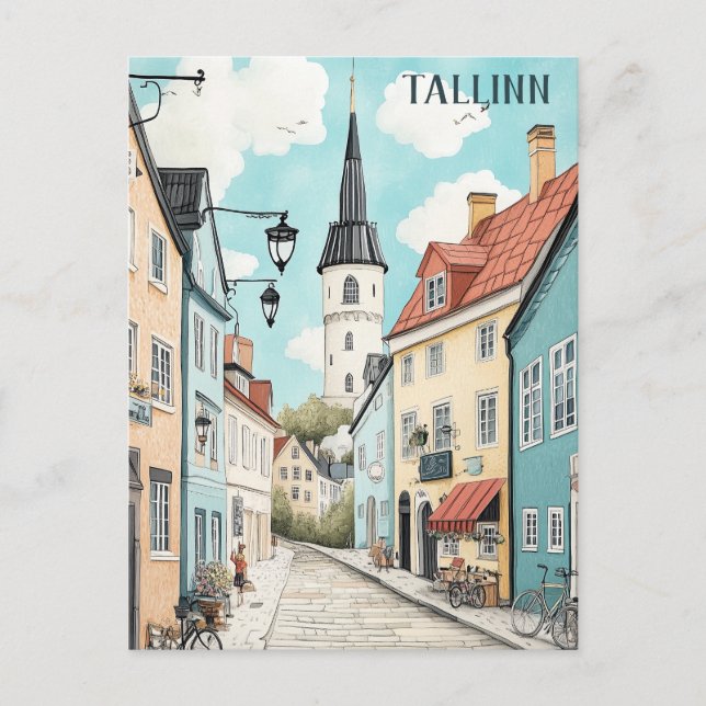 Carte Postale Voyage à Tallinn Estonie (Devant)