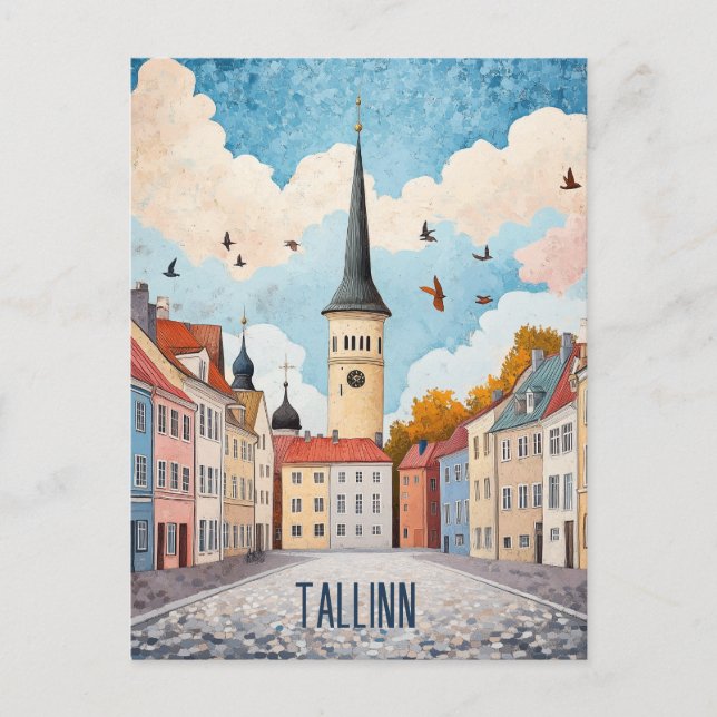 Carte Postale Voyage à Tallinn Estonie (Devant)