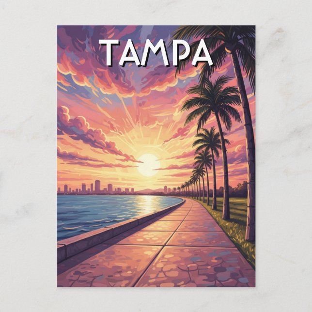 Carte Postale Voyage à Tampa en Floride (Devant)