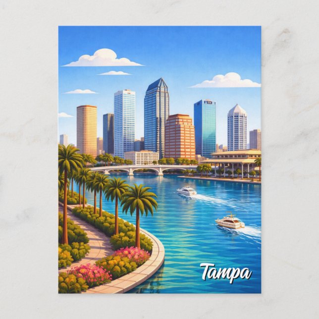 Carte Postale Voyage à Tampa Floride (Devant)