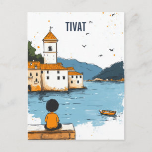 Carte Postale Voyage à Tivat Monténégro