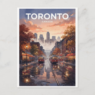 Carte Postale Voyage à Toronto Canada Vintage
