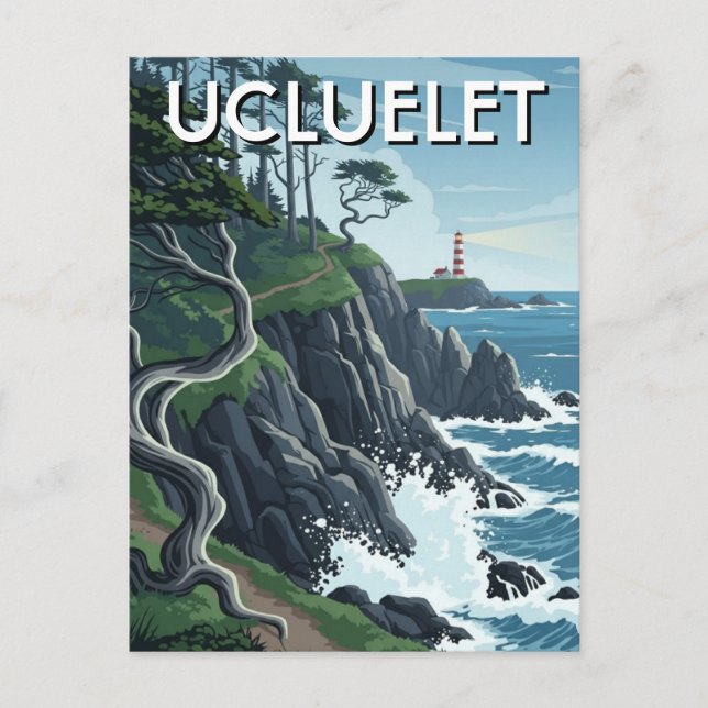 Carte Postale Voyage à Ucluelet, Île de Vancouver (Devant)