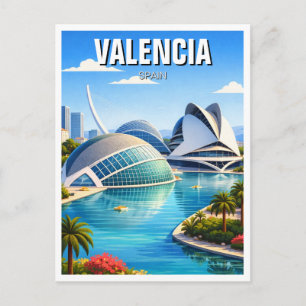 Carte Postale Voyage à Valence Espagne