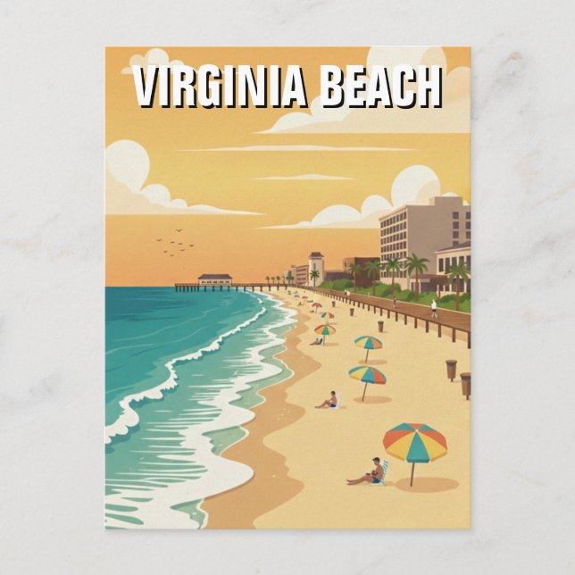 Carte Postale Voyage à Virginia Beach (Devant)