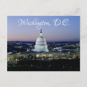 Carte Postale Voyage à Washington D.C. Capitole américain