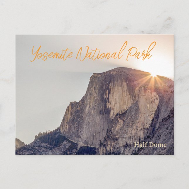 Carte Postale Voyage à Yosemite Half Dome (Devant)