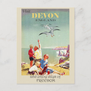Carte Postale Voyage Angleterre Devon Vintage