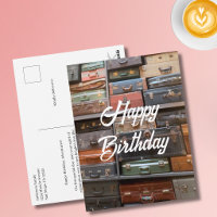 Voyage Anniversaire Vintage Valise Photo Rétro Coo