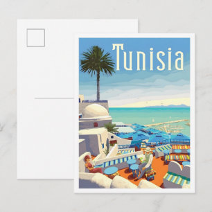 Carte Postale Voyage antique en Tunisie 