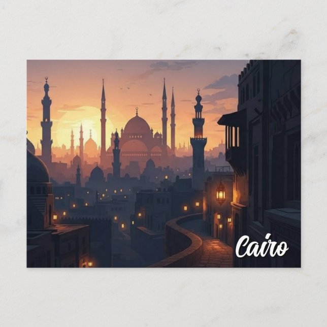 Carte Postale Voyage au Caire Égypte (Devant)