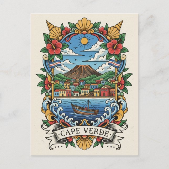 Carte Postale Voyage au Cap-Vert (Devant)