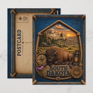 Carte Postale Voyage au Dakota du Sud Vintage