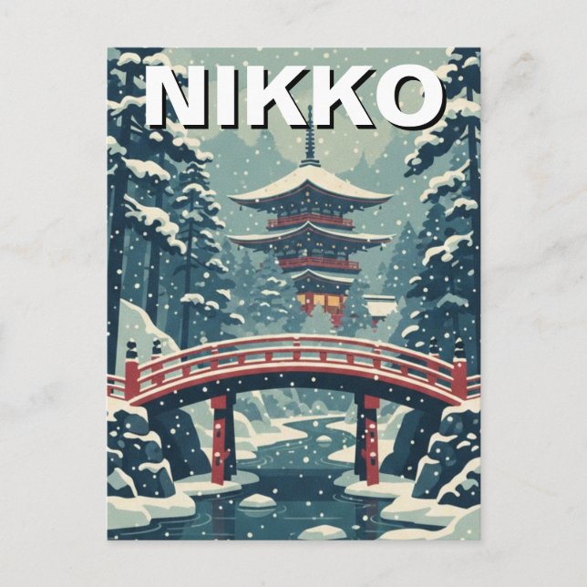 Carte Postale Voyage au Japon à Nikko (Devant)