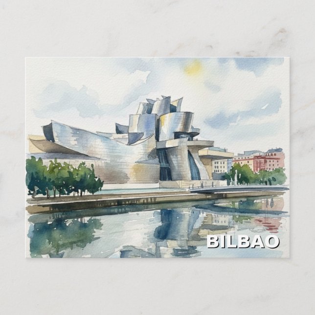 Carte Postale Voyage au Musée Guggenheim de Bilbao (Devant)