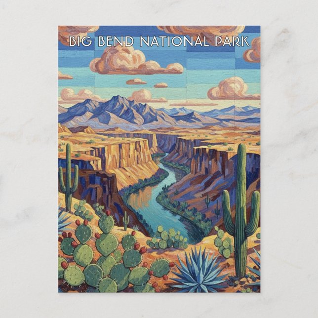 Carte Postale Voyage au Parc national de Big Bend (Devant)