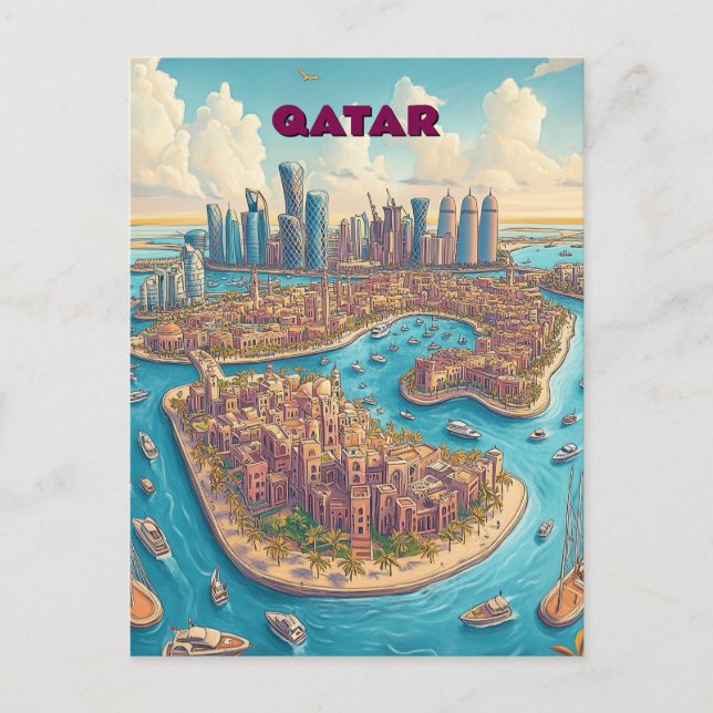 Carte Postale Voyage au Qatar (Devant)