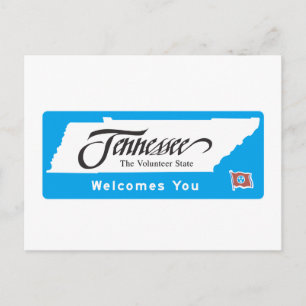 Carte Postale Voyage au Tennessee - USA Road Sign