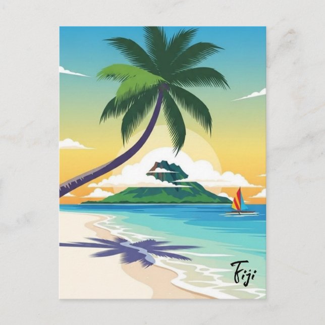 Carte Postale Voyage aux Fidji (Devant)