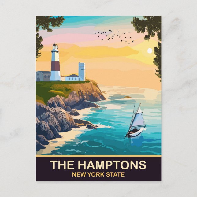 Carte Postale Voyage aux Hamptons (Devant)