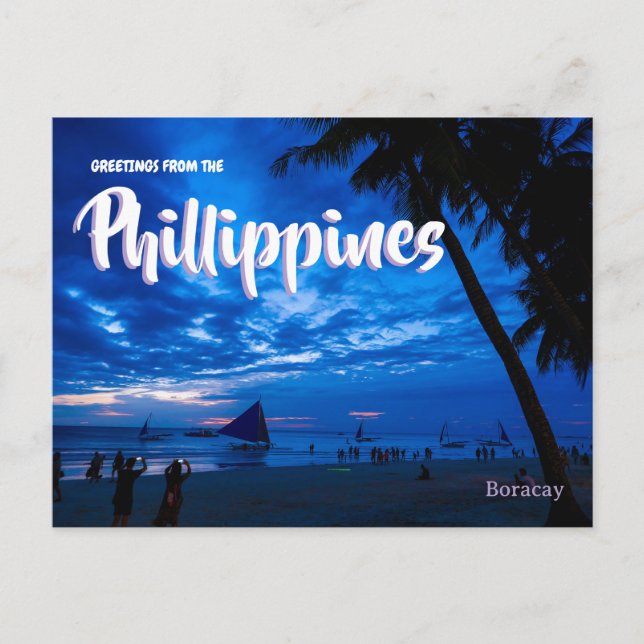 Carte Postale Voyage aux Philippines (Devant)
