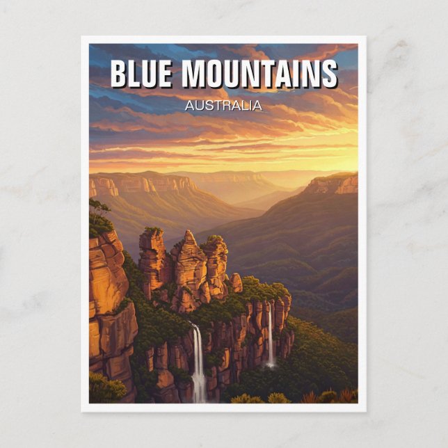 Carte Postale Voyage Blue Mountains Australie (Devant)