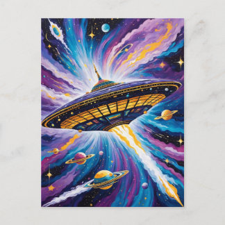 Carte Postale Voyage cosmique