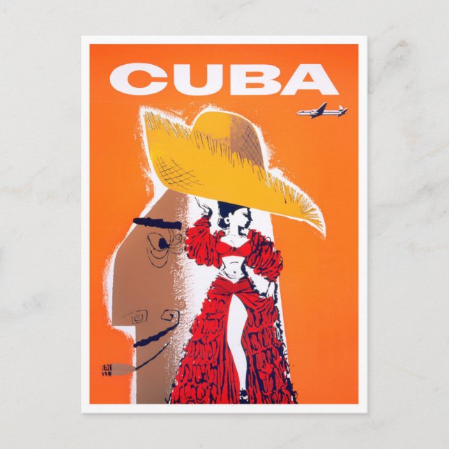 Carte postale voyage Cuba vintage (Devant)