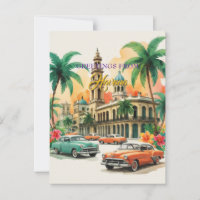 Voyage Cuba vintage - Salutations de La Havane
