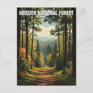 Carte Postale Voyage dans la forêt nationale d'Indiana Hoosier