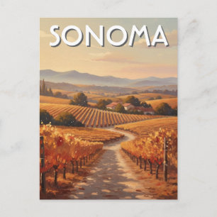 Carte Postale Voyage dans la vallée de Sonoma en Californie