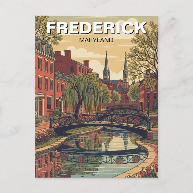Carte Postale Voyage dans le district historique de Frederick da (Devant)