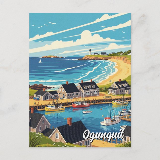 Carte Postale Voyage dans le Maine à Ogunquit (Devant)