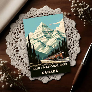 Carte Postale Voyage dans le Parc national Banff Canada Vintage