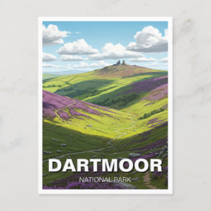 Carte Postale Voyage dans le parc national Dartmoor
