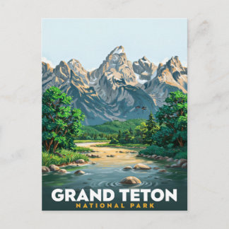 Carte Postale Voyage dans le Parc national de Grand Teton