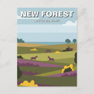 Carte Postale Voyage dans le parc national de New Forest