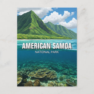 Carte Postale Voyage dans le parc national des Samoa américaines