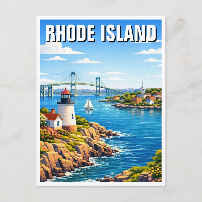 Carte Postale Voyage dans le Rhode Island (Devant)