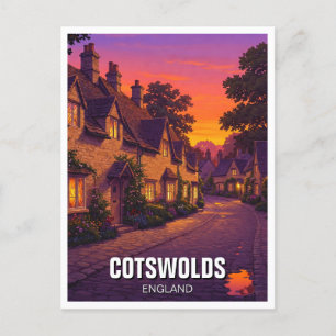 Carte Postale Voyage dans les Cotswolds en Angleterre