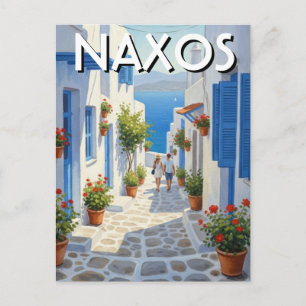 Carte Postale Voyage dans les îles grecques de Naxos